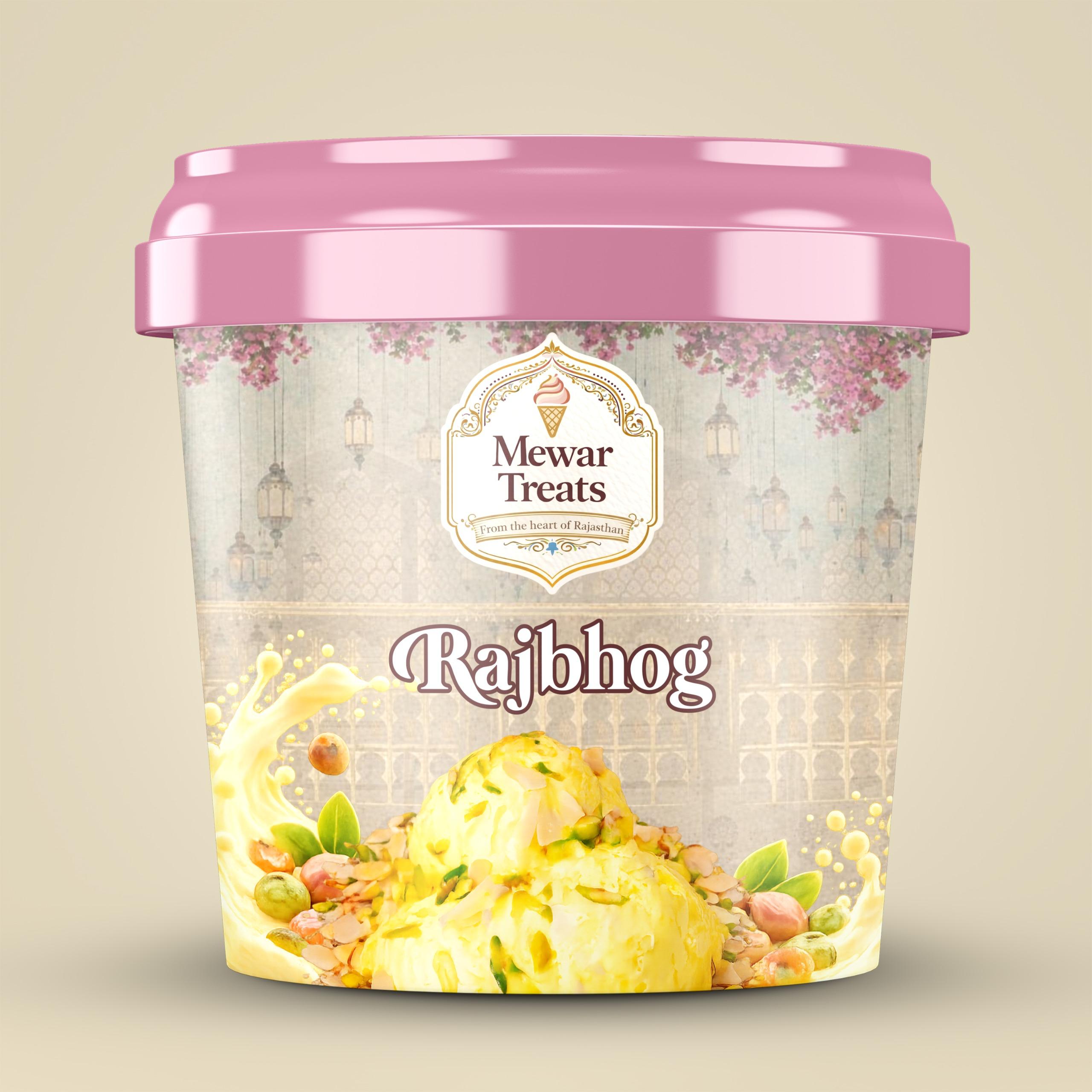 Rajbhog - A royal dessert featuring the golden hue of saffron, fragrant cardamom, and a bounty of nuts.